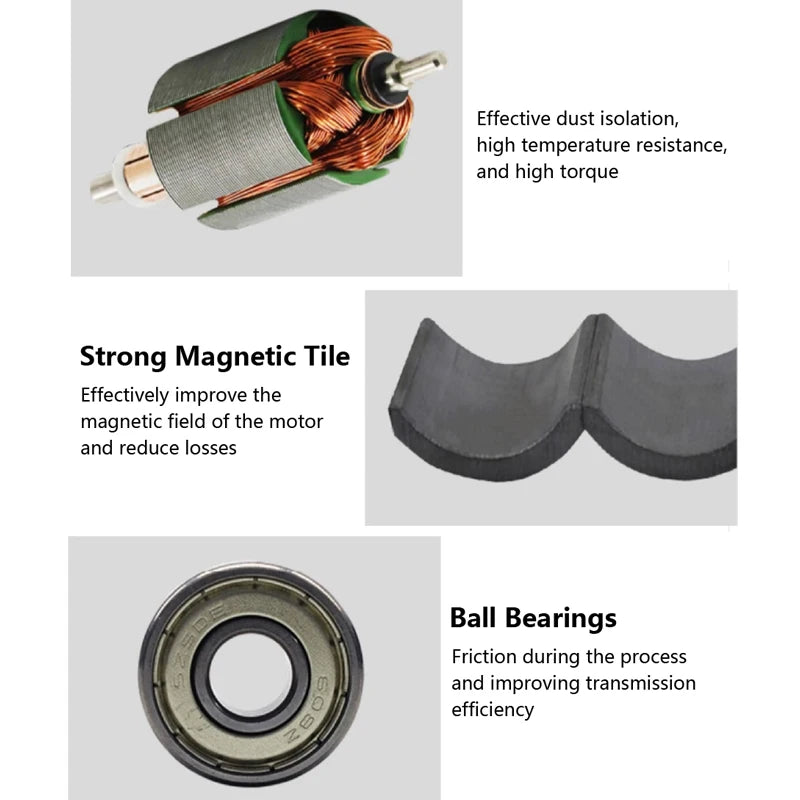 775 DC Motor 12V-24V Dual Shaft Micro Motor High Torque for DIY Toys Power Tools Electronic Component Motor Processing Lathe
