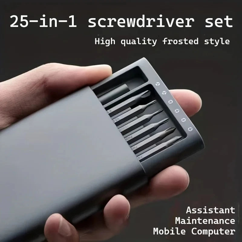 25-in-1 Mini Screwdriver Set, Flathead and Crosshead Small Screwdrivers, Suitable for Electronics，Precision Repair Tools