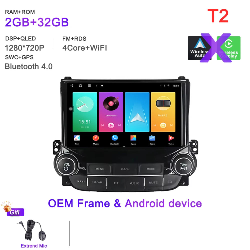 Car DVD Auto Radio Android 16 For Chevrolet Malibu XL 2012 2013 2014 2015 Multimedia Player GPS Navigation Stereo Head Unit BT