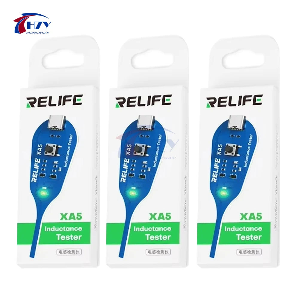RELIFE XA5 Inductance Tester Electromagnetic Non-Contact Fault Detection for Phones PCB Motherboard Repair Diagnostics Tool