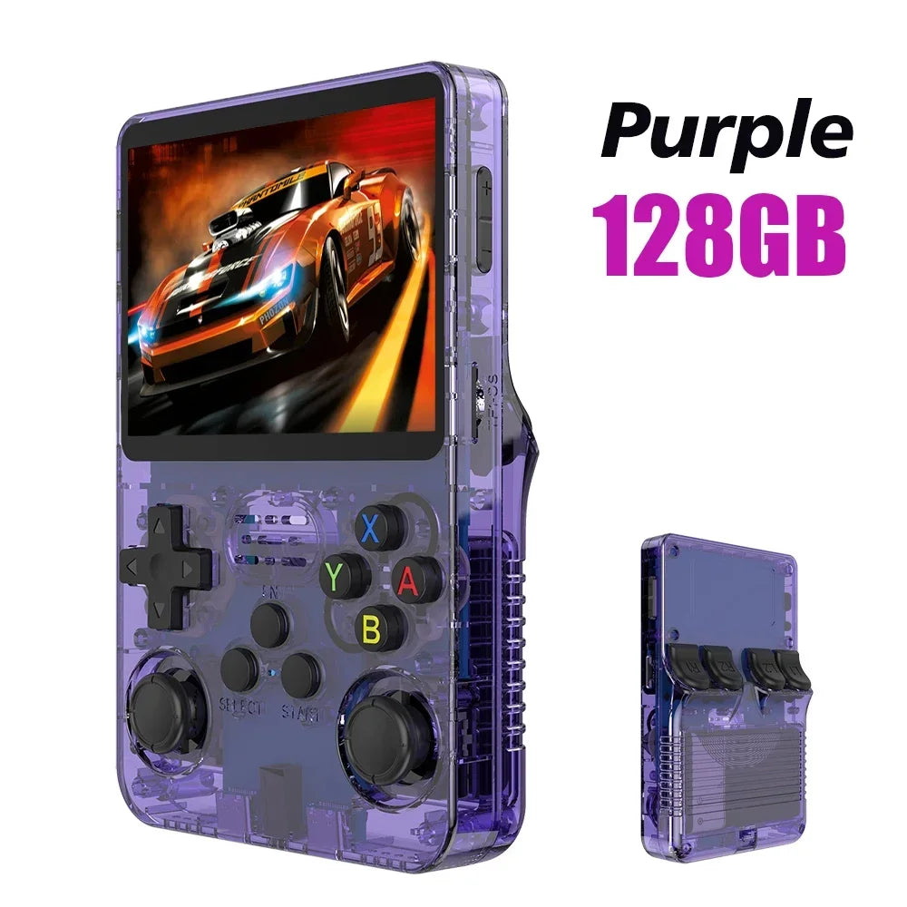 BOYHOM NEW R36S Retro Video Game Console Linux System 3.5 Inch IPS Screen Portable Pocket Player 64GB 128G Games best Boys gifts