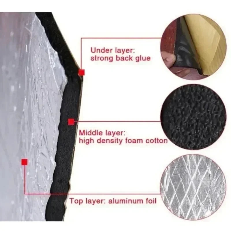 Car Sound Deadening Mat, 5 mm and 10 mm - Hood, Roof and Doors - view 12