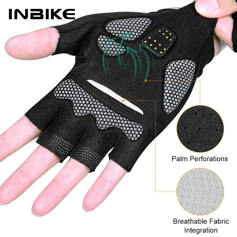 Half Finger Cycling Gloves with Padded Palm