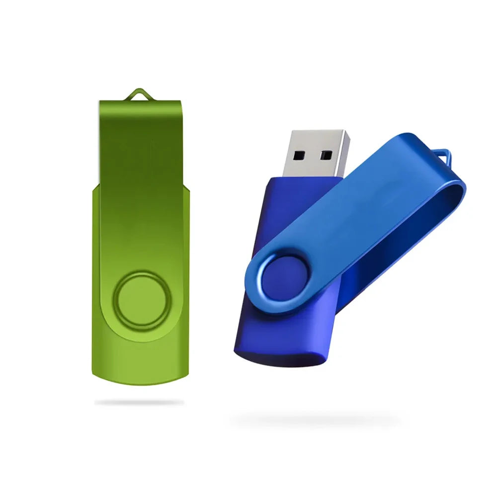 Color USB 2.0 Flash Drive 10-Pack — Bulk Mini Memory Sticks 4GB to 128GB