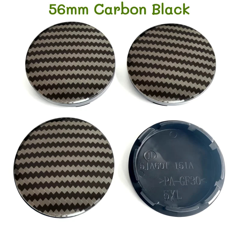 4 pcs Auto Wheel Center Cap 50mm 56mm 60mm 65mm 68mm No Logo Badge Blank Hubcap For Kia Car Rim Tire Decorative Dust-proof Cover