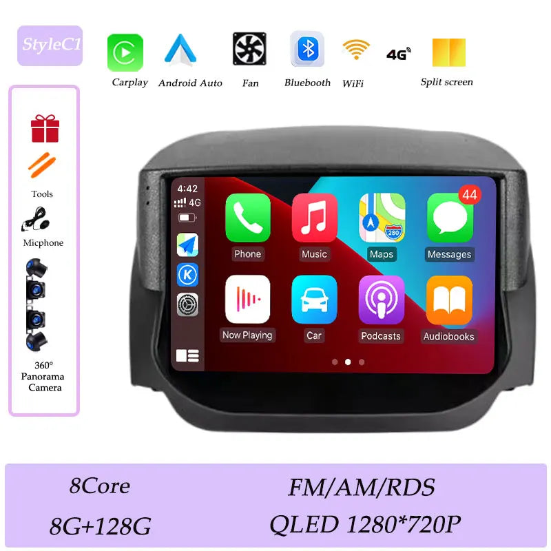 Android Car Stereo for Ford EcoSport (2014–2018) — Wireless CarPlay, GPS, WiFi, Bluetooth, Split Screen