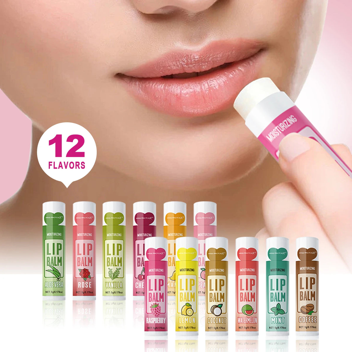 12 Hand Gift Hand Cream and Lip Balm Set Friends Party Gift with Love Net Bag and Thank You Card Holiday Gift