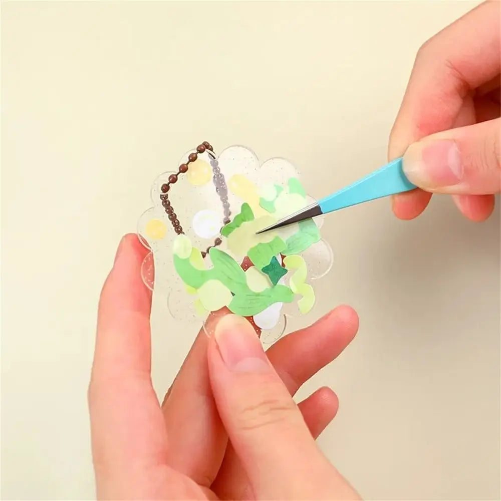 Back To School Macaroon Color Tweezers Sticker Tool DIY Decroative Sticker Tweezers Multi-Tool Practical Scrapbook
