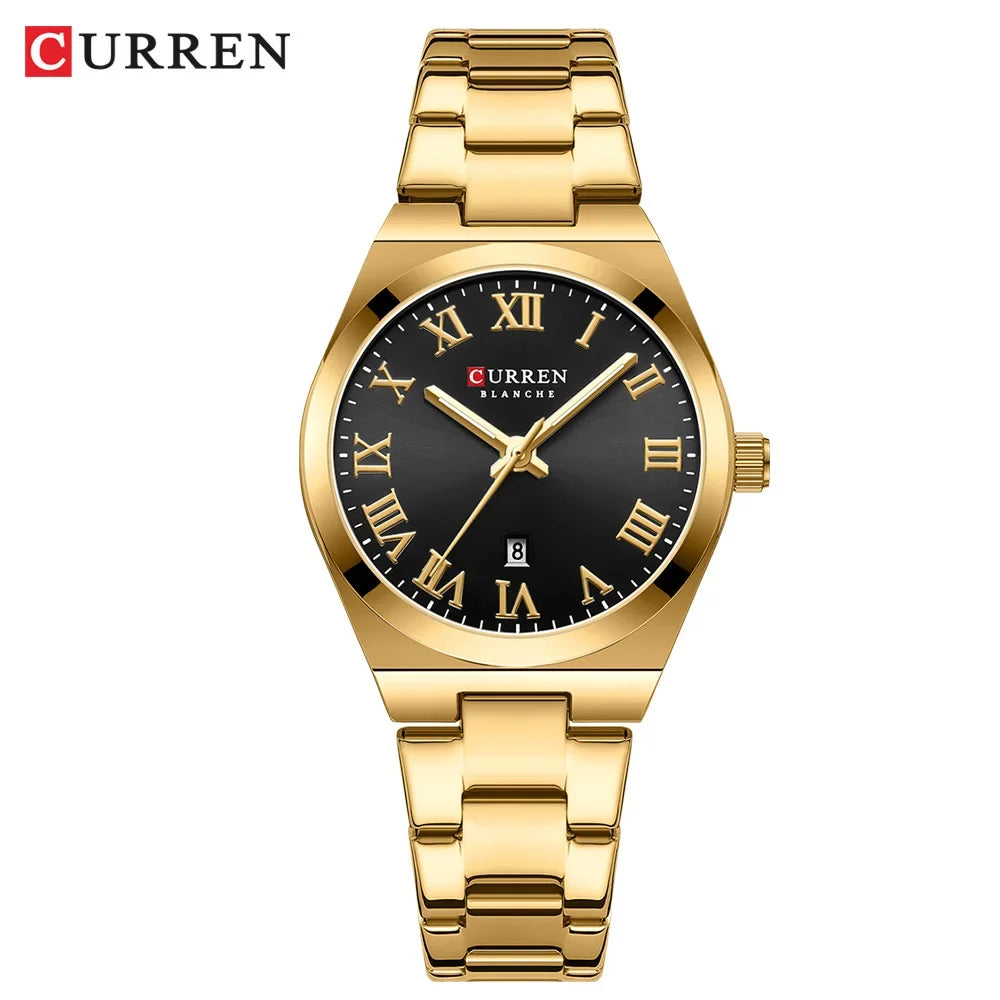 Stylish Waterproof Women’s Stainless Steel Bracelet Watch