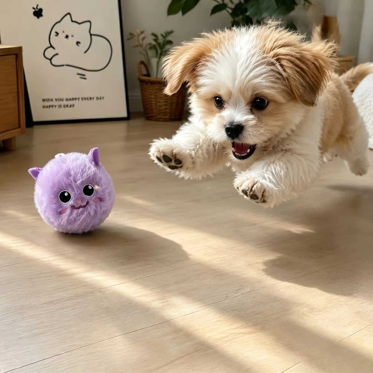 Bouncy Dog Toy, High Elasticity Lightweight Interactive Puppy Chew Toy,Washable, Boredom Relief Toy for Dogs, Durable Toy