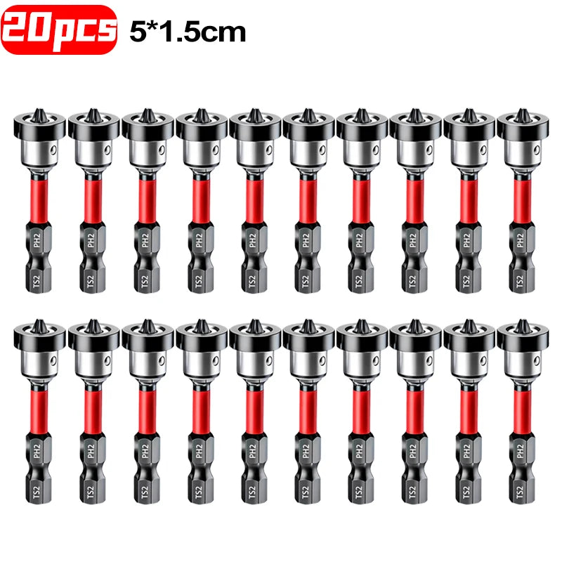 Magnetic Positioning Screwdriver Bits S2 Drywall Screw for Plasterboard Gypsum Board Locating Bit Batch Head Drilling Tools