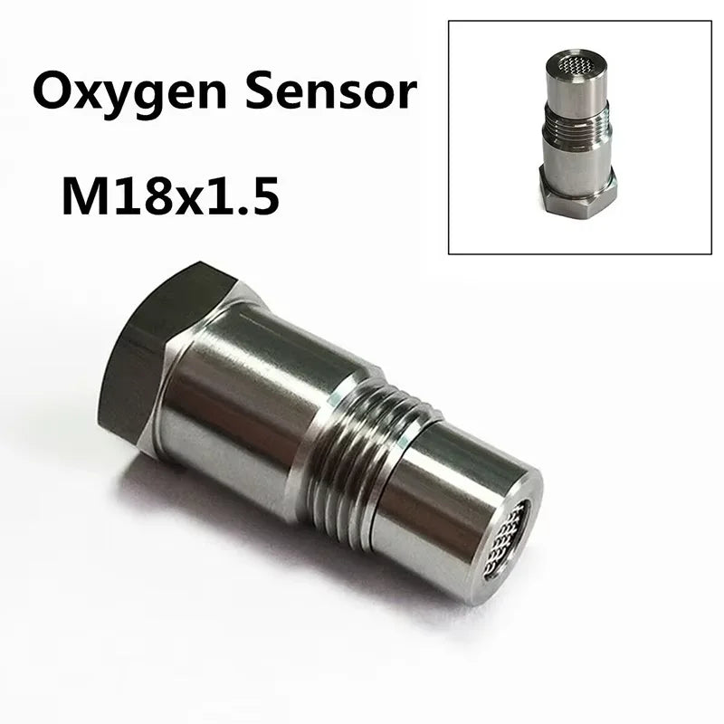 2PCS Off-Road Performance Oxygen Sensor Adapter M18X1.5 CEL Fix O2 Sensor for Catalyst CSV Auto Parts Performance Car Accessory