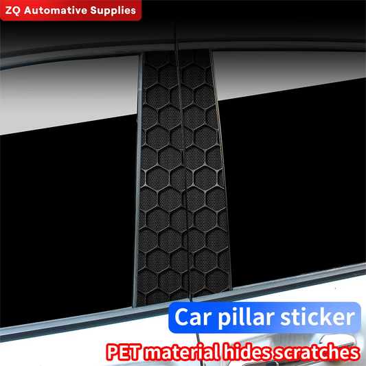 Honeycomb Car Stickers Auto B Pillar Waterproof Funny Decoration Cover Scratches Sunscreen Car Doors Pillar Vinyl Decals
