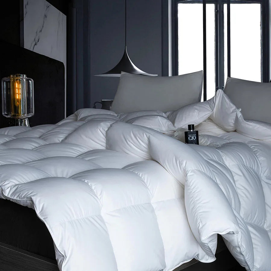 Goose Down Duvet, Quilted Winter Comforter