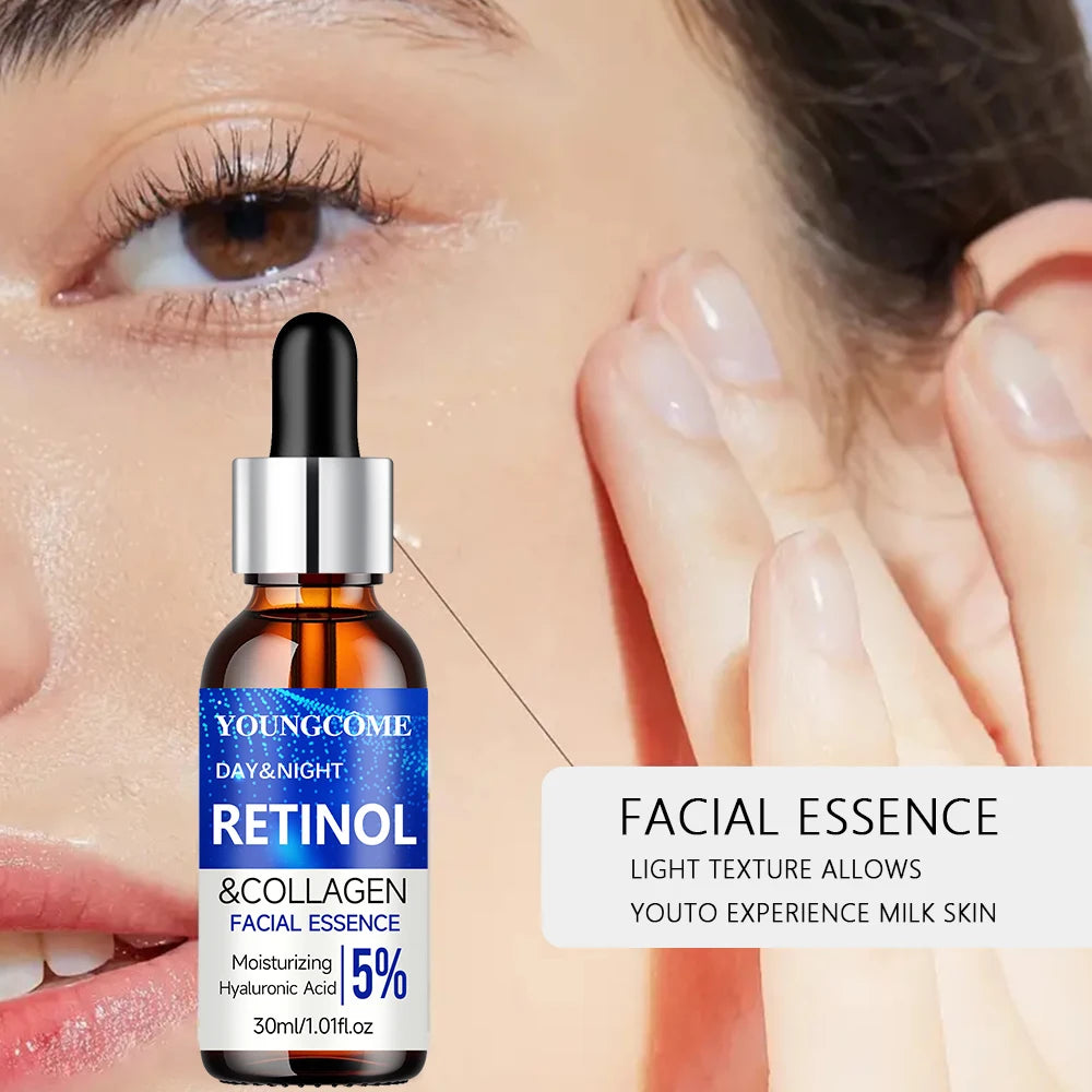 YOUNGCOME Retinol Cream & Serum Combo Set – Locks In Moisture, Repairs Skin, Smooths Wrinkles & Increases Elasticity | Anti-Aging Face Care for Women