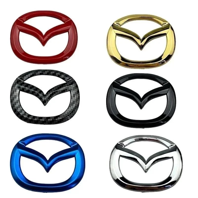 1pc ABS Car Steering Wheel Center Emblem Sticker Auto Interior For Mazda Speed MS 3 5 6 Axela Atenza CX-3 CX4 CX5 CX8 CX7 MP RX