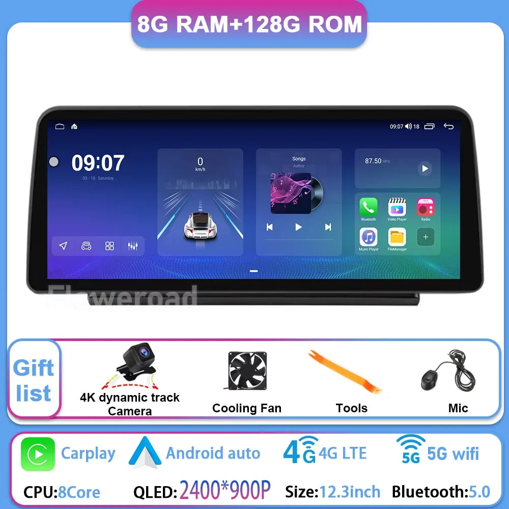 12.3" Car Stereo with Apple CarPlay & Android Auto, Compatible with Changan Hunter F70 (2019-2022)