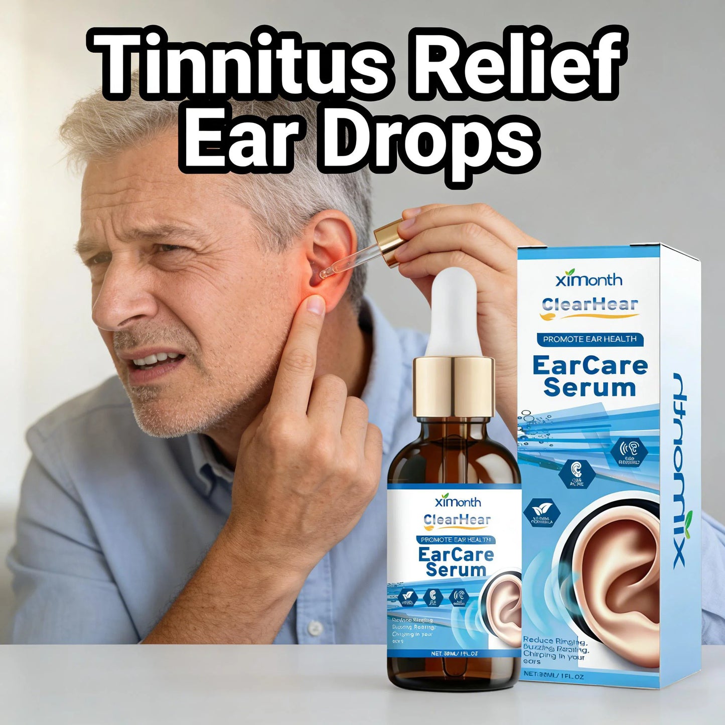 Soothing Herbal Ear Care Drops — Gentle Daily Ear Cleansing Serum