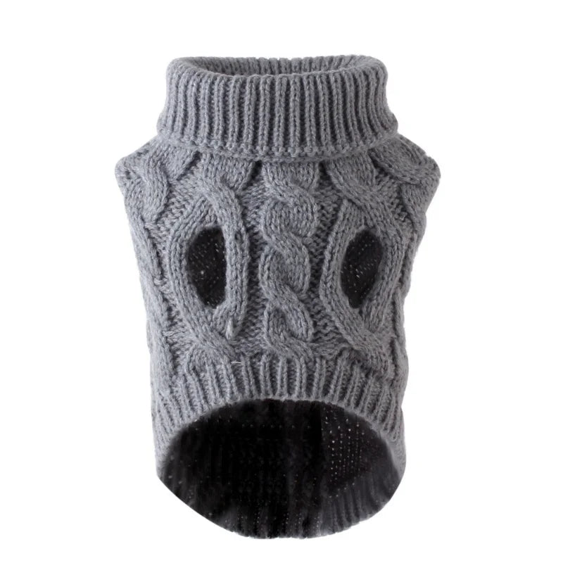 Knitted Dog Sweater Vest - Warm Winter Pullover for Small Dogs - photo 6