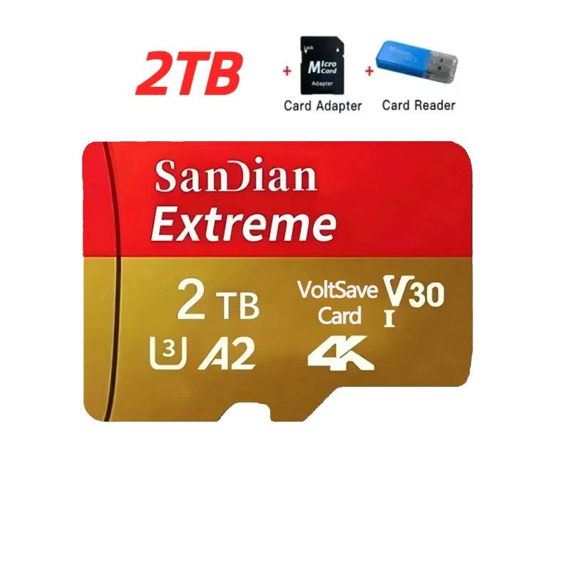 Class 10 Memory SD Cards USB Adapter SD Memory Cards 512GB 256GB High Speed Micro TF/SD Card For Mobile Phone/Laptop