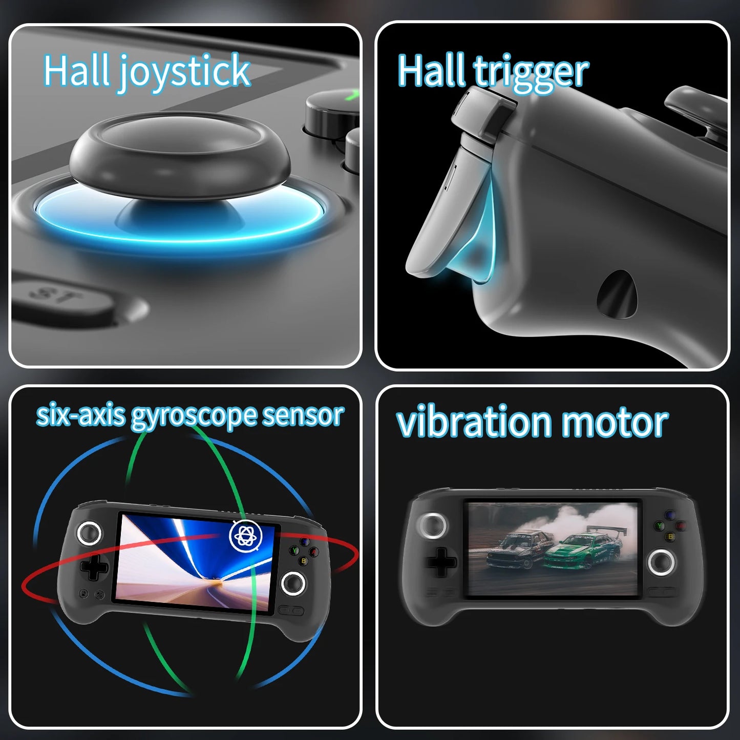 Anbernic RG556 Handheld Game Console Unisoc T820 Android 13 5.48 inch AMOLED Screen 5500mAh WIFI Bluetooth Retro Video Players