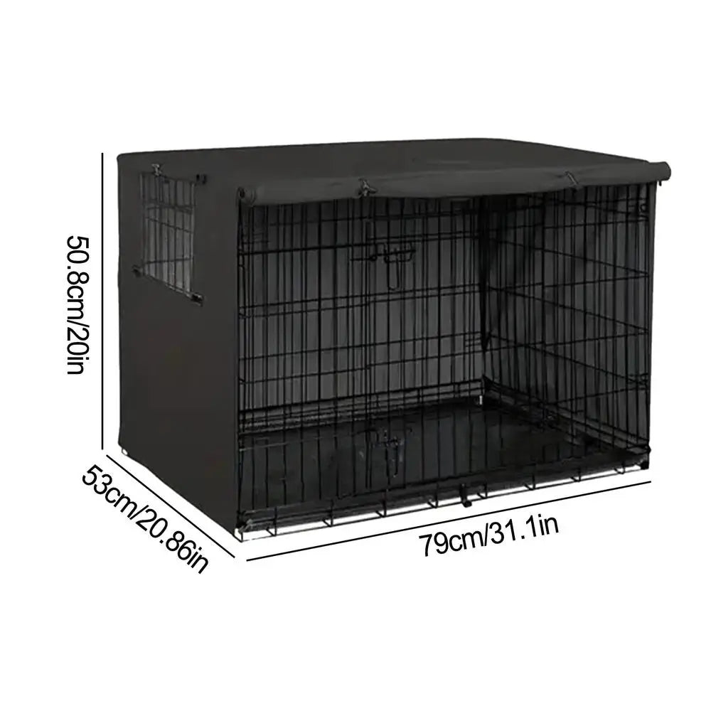 Windproof Oxford Crate Cover - Dog & Cat Cage Cover