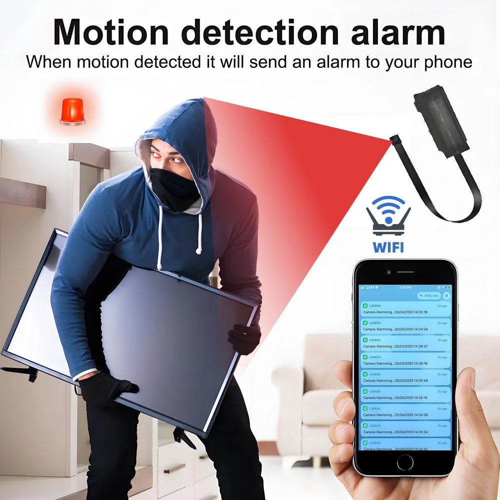 4K Mini WiFi Security Camera – Remote View & Motion Alerts
