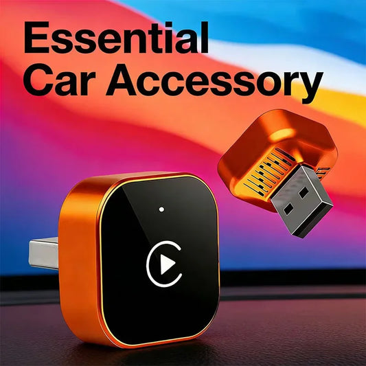 2-in-1 Wireless CarPlay & Android Auto Adapter — AI Smart Box, Compatible with iOS & Android