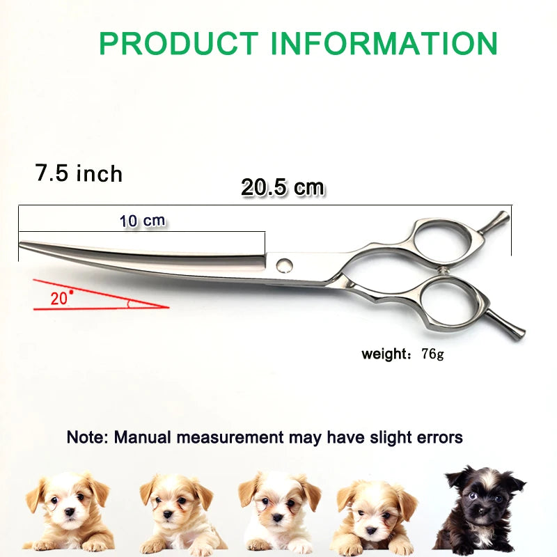 Up & Down Curved Pet Styling Scissors - Round Tips – photo 3