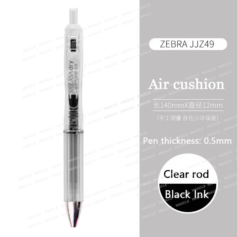 Zebra Japan SARASA Quick-Drying Neutral Pen JJZ49 0.4 Girfit Grip 0.5mm Signing Stylo Back to school aesthetic supplies statione