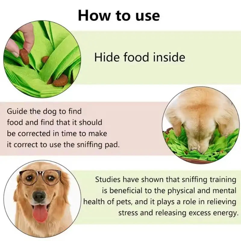 Travel Snuffle Mat for Dogs & Cats - Foraging Feed Game – photo 5