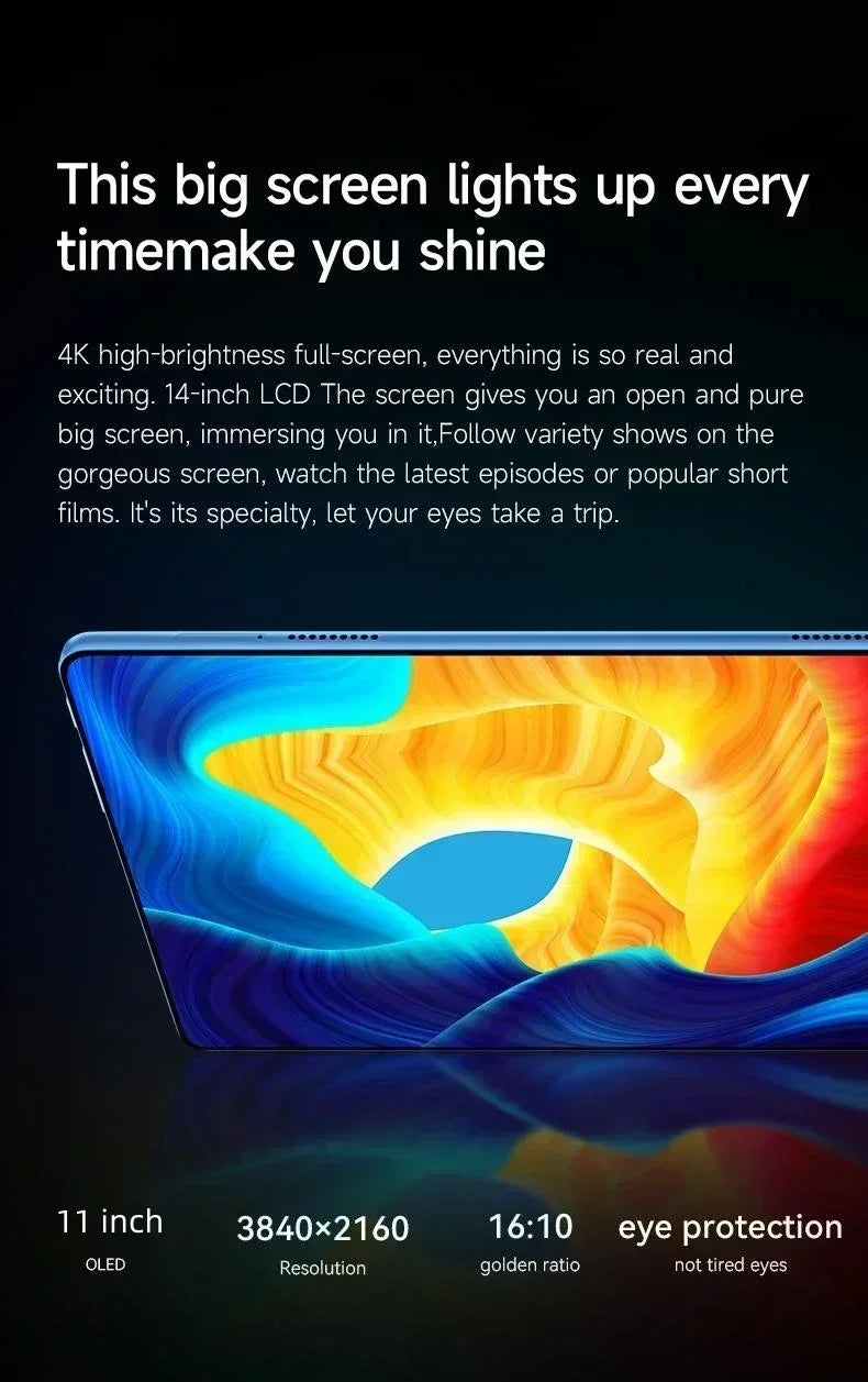 2026 Global Version Original IPad Air Pro Tablet 12inch HD 4K Android 14 22GB+2TB 20000mAh 5G Dual SIM Bluetooth WiFi GPS Tablet
