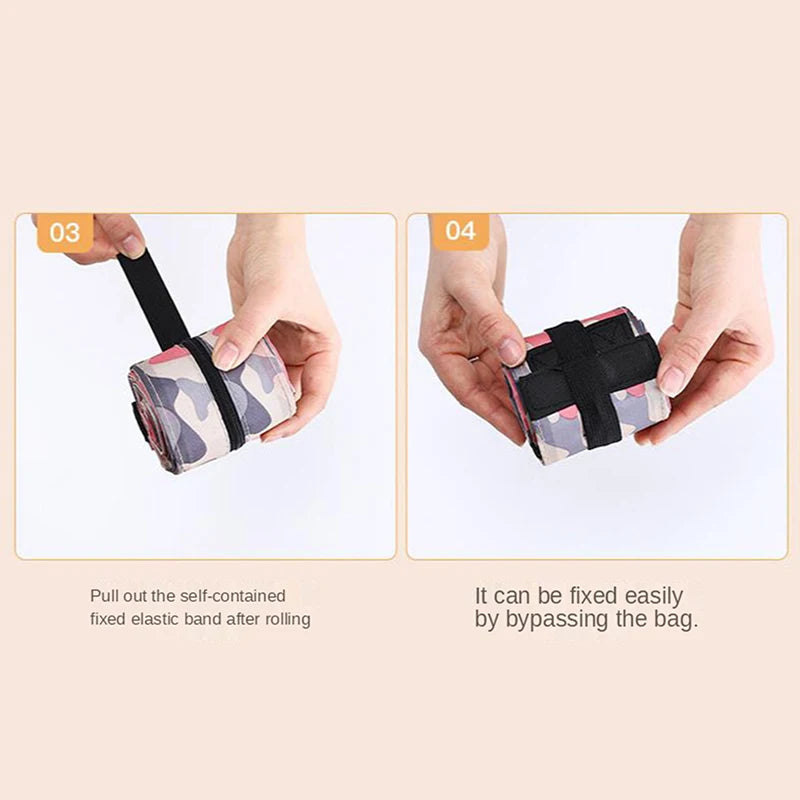 New Foldable Storage Bag Portable Travel Camouflage Handbags Large Capacity With Handle Japen Shopping Bag