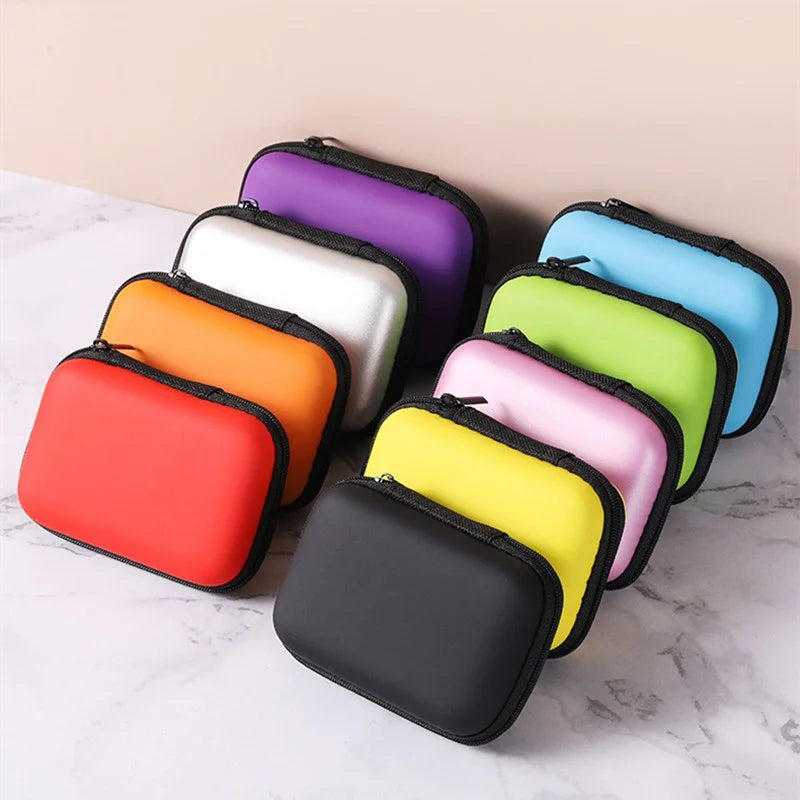 Sundries Travel Storage Bag Charging Case for Earphone Package Zipper Bag Portable Travel Cable Organizer Electronics Storage