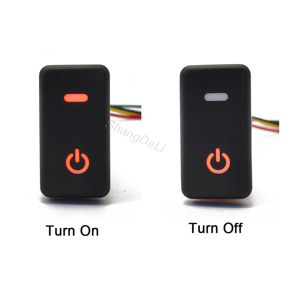 Car LED DRL Light Power On Off Front Rear Fog Lamp Spotlights Button Switch For Toyota FJ Land Cruiser Prado 120 LC100