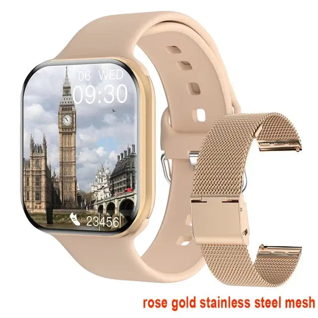 Smart Watch Series 10 – 1.9" OLED HD Screen, GPS, NFC, BT Calling, Wireless Charging, IP68 | iOS & Android | Multiple Strap Options