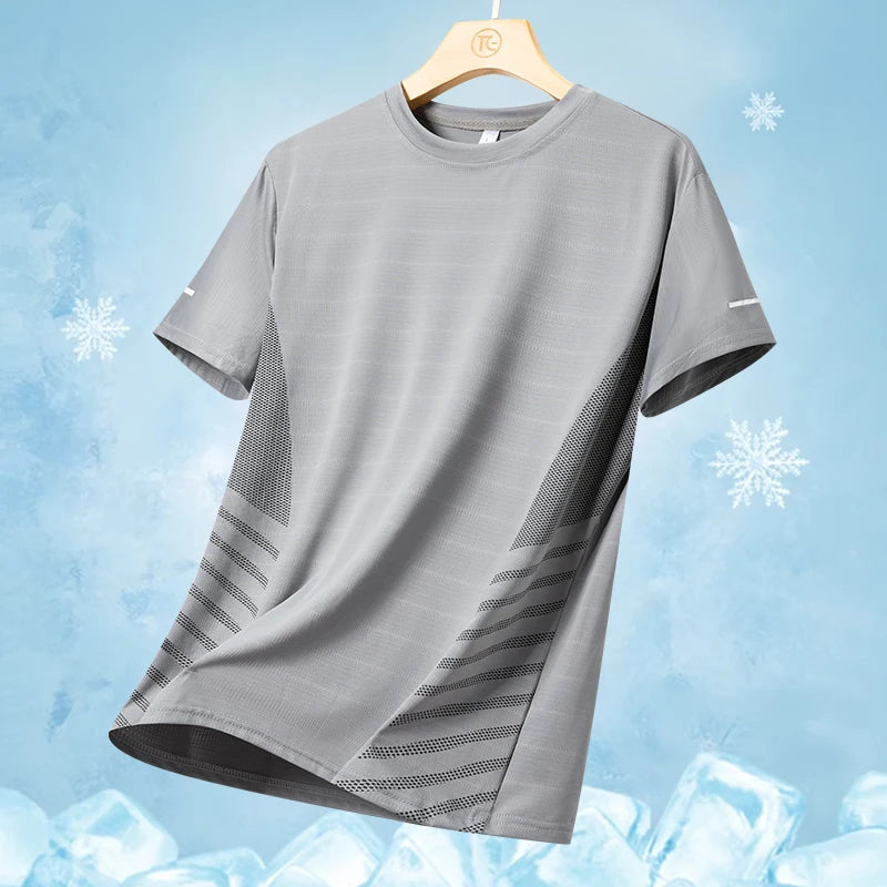 Men's Quick-Dry Reflective Running T-Shirt (S–5XL)