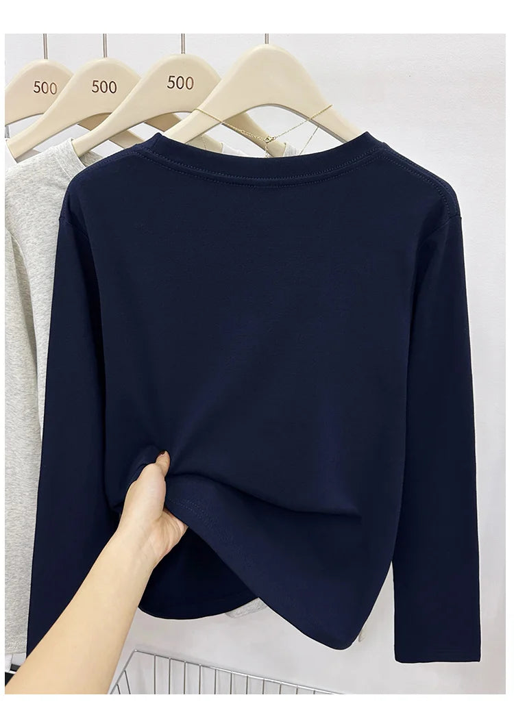 Women's long sleeve base layer tee, crew neck — view 12 of 20