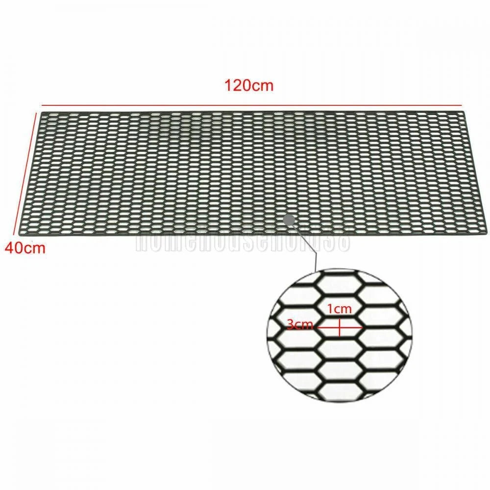 120X40cm Quality Universal Car Hood Vent Racing Grills Grill Honeycomb Hexagon Mesh Grille Spoiler Bumper Vents