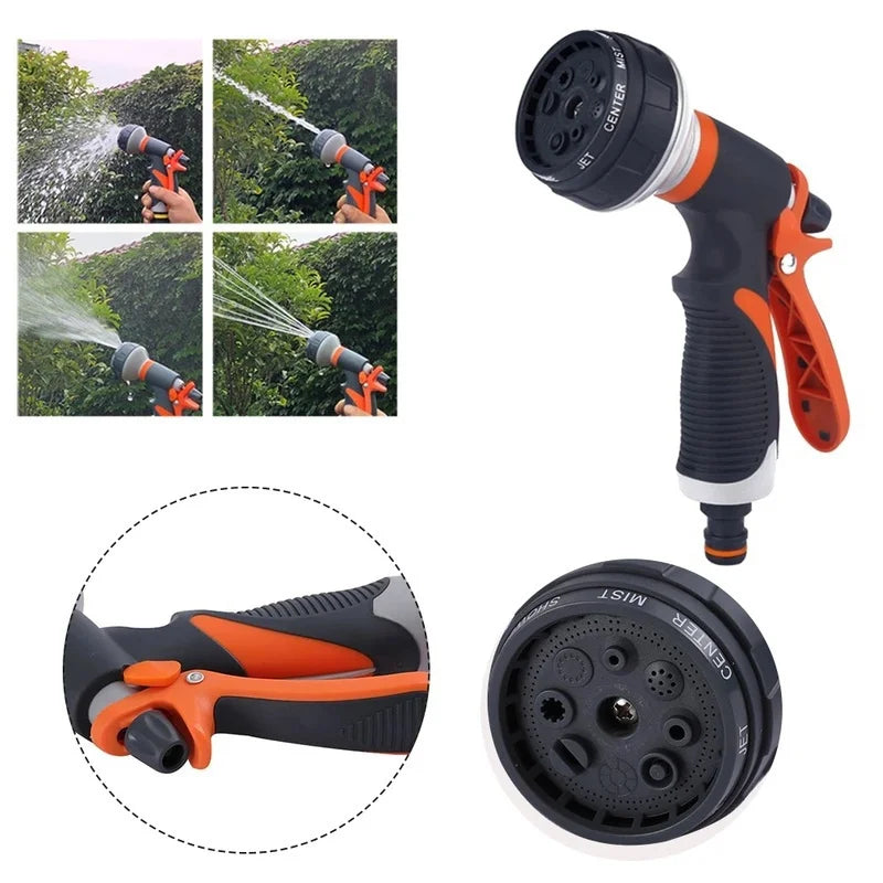 Adjustable High-Power Garden & Car Hose Nozzle — Water Spray Gun