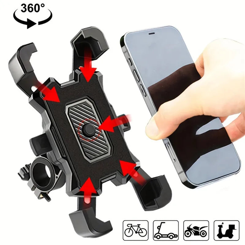 360° Rotatable Electric Bicycle Universal Phone Holder for Bike Moto Motorcycle Stand Bracket motorcycle accessories