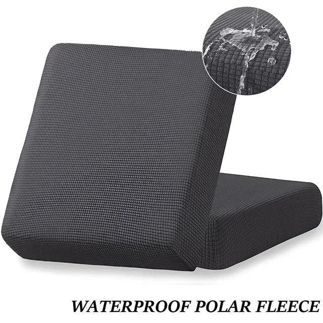 Waterproof Plain Sofa Cushion Cover Jacquard Elastic Sofa Slipcovers for Living Room Chaise Lounge L-shaped Sofa Seat Cover