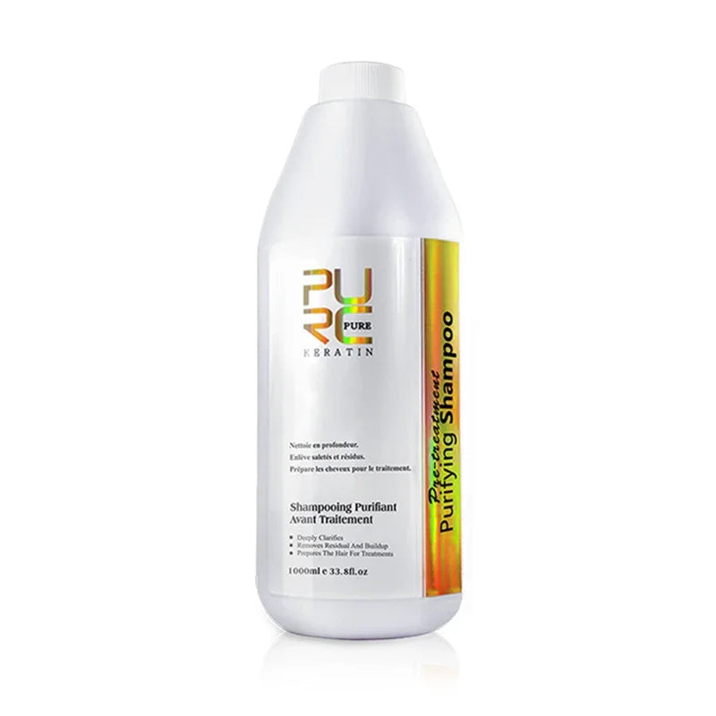 PURC Brazilian Keratin Hair Treatment Straightening Smoothing For Deep Curly Hair Treatment Professional Hair Care Products PURE