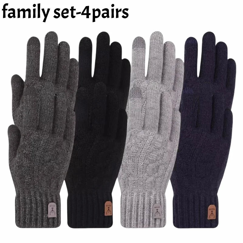 Touchscreen Knit Gloves, Unisex Winter Gloves