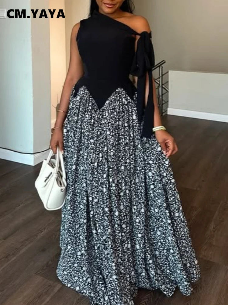 Elegant Floral Off Shoulder Maxi Dress for Women