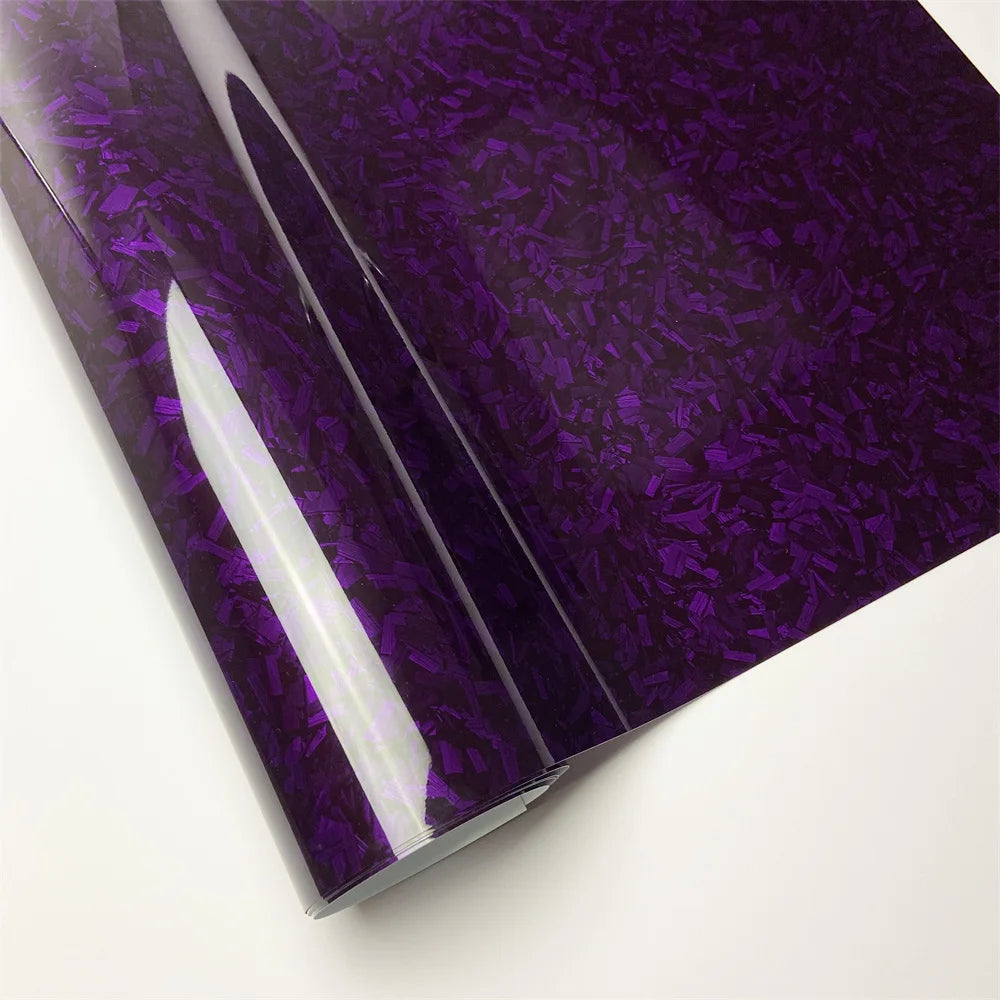 Forged Carbon Fiber Vinyl Wrap - Air Bubble Free Auto Adhesive Film