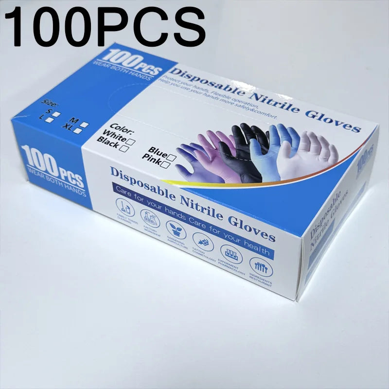 100PCS Nitrile Kitchen Gloves Size M – Durable & Puncture Resistant Disposable Gloves for Cooking & Cleaning