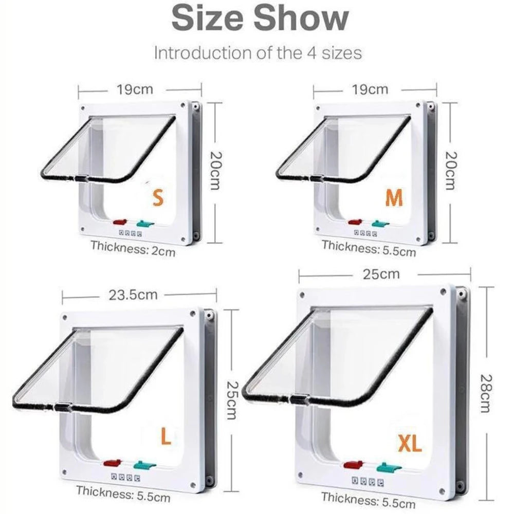 Two-Way Cat Flap Door - Scratch-Resistant Easy-Fit Pet Door – photo 4