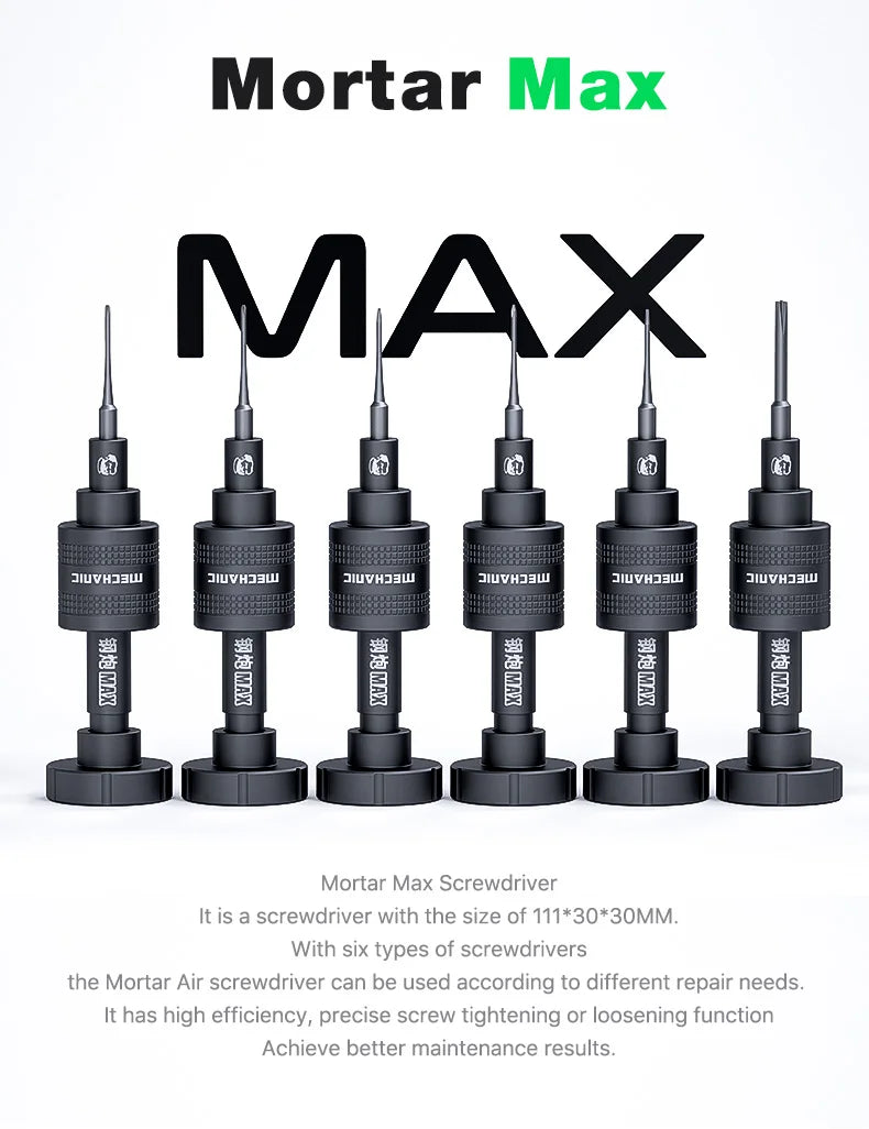 Mechanic AIR PRO MAX High Hardness Screwdriver Cross Y-type Torx 0.6 Disassemble Mobile Phone Watch Tablet Repair OpeningTool