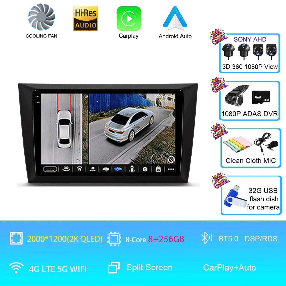 Car Stereo with Apple CarPlay & Android Auto, Compatible with VW Golf 6 MK6 & GTI